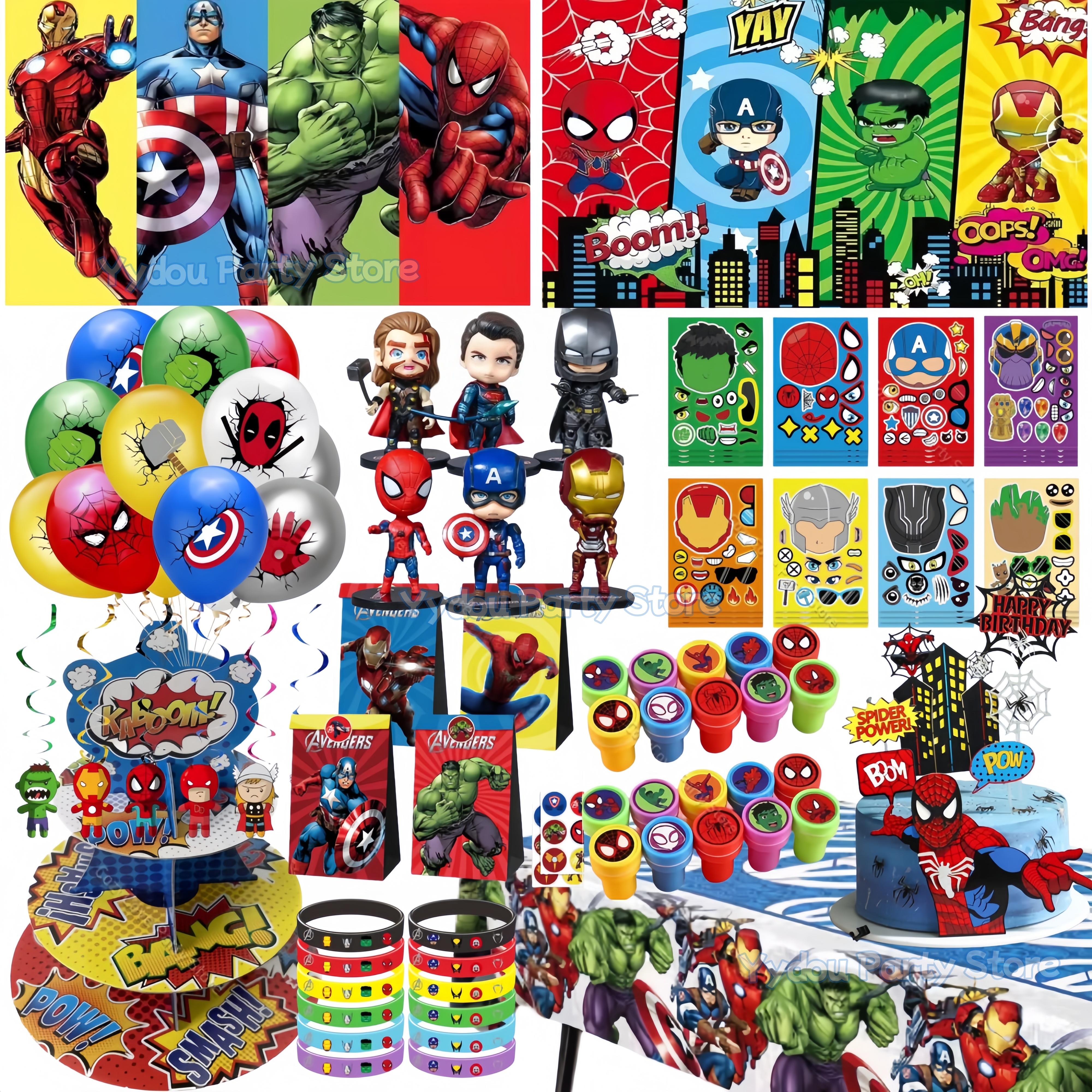 Sheet Face Mask Pack - Avengers Party Favors Gifts Superhero Slap