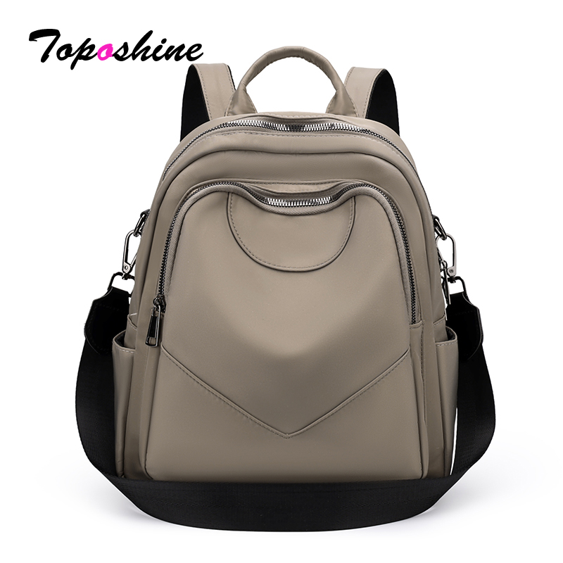 Beauty & Makeup Katia Di Paola Palermo - Toposhine Lightweight Khaki Nylon Backpack Casual