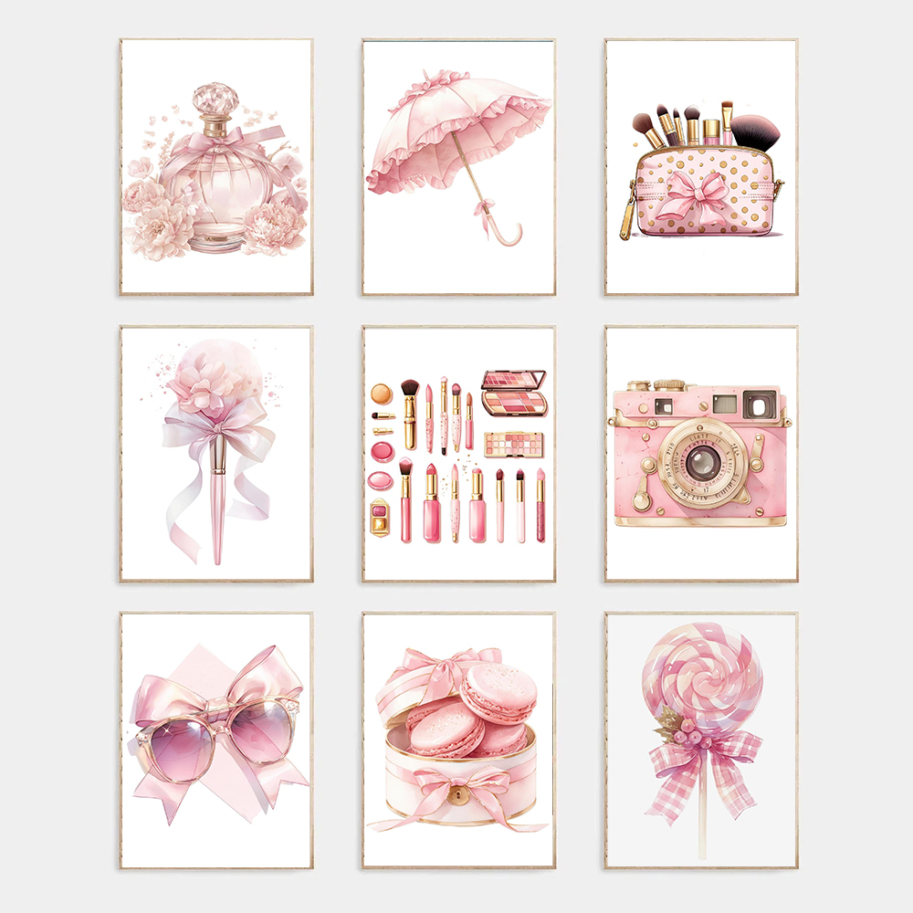 Beauty No Makeup - Pink Fashion Makeup Dessert Still Life