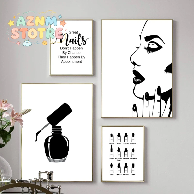 Beauty Makeup Quotes - Nail Salon Quotes Makeup Wall Art