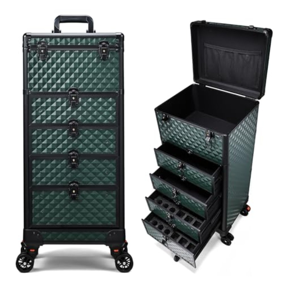 Makeup Organizer - Nail Salon Cart with 4 Drawers