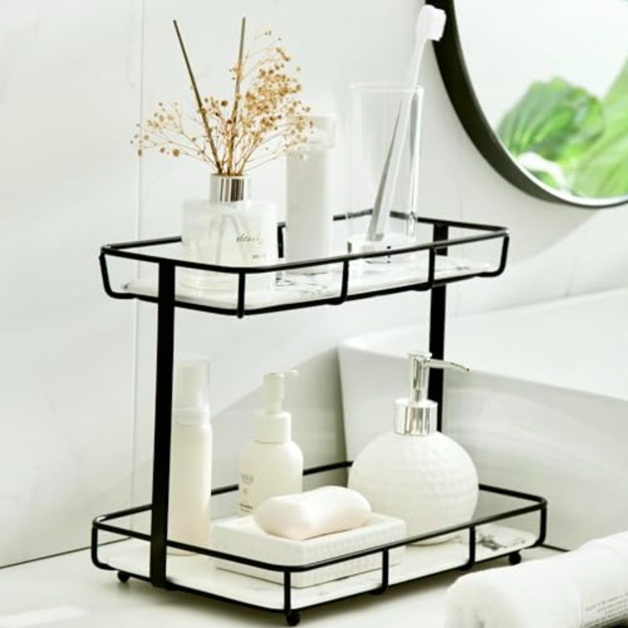 Makeup Organizer - Bathroom Organizer Countertop Perfume Organizer Makeup