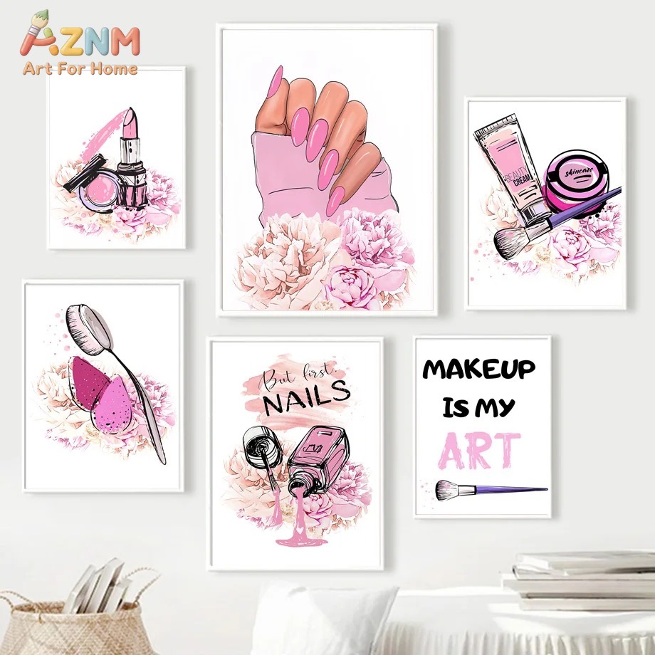 AZNM Pink Nail Makeup Canvas W – Beauty Makeup Quotes Bewertung und Preis