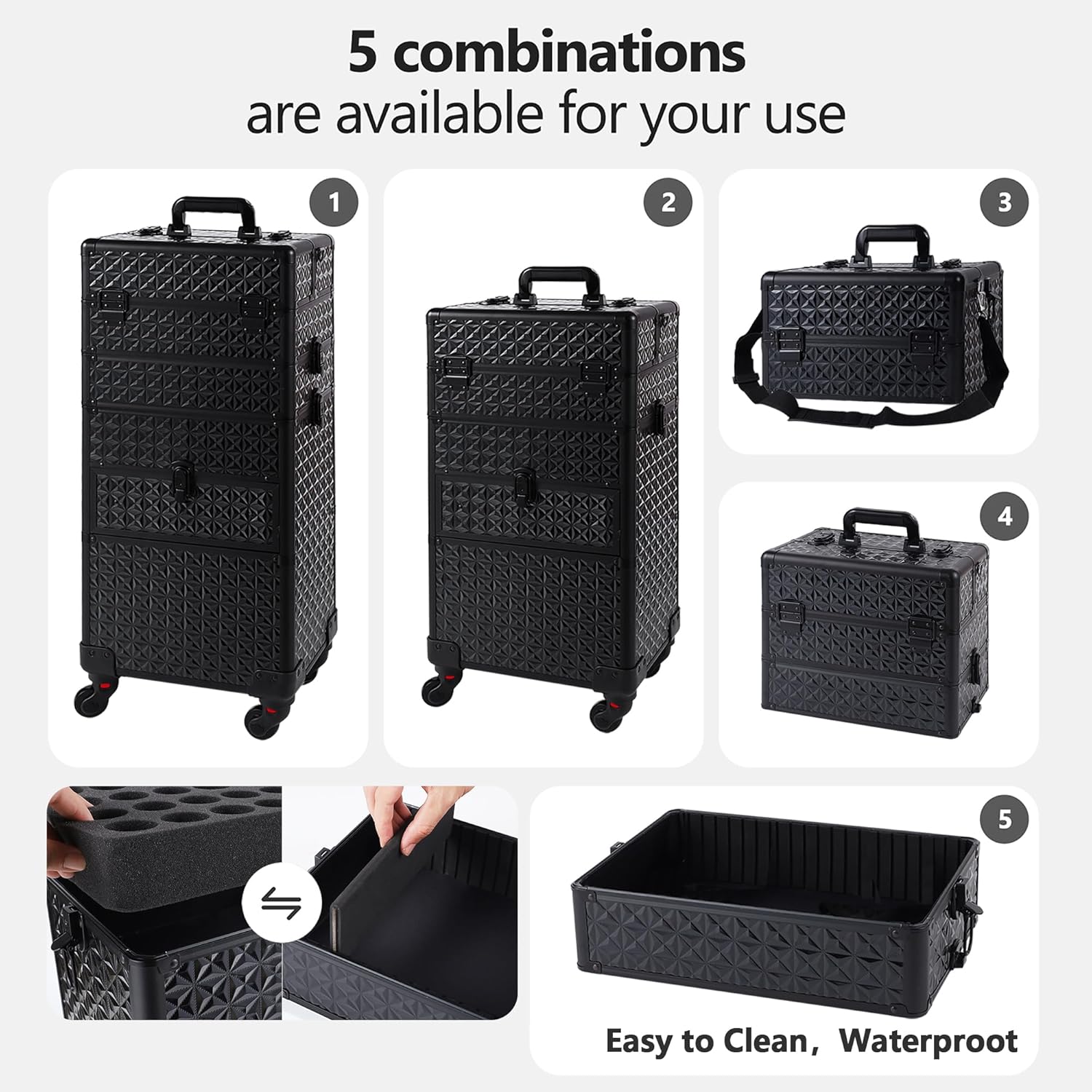 Large Rolling Makeup Case with – Makeup Organizer Bewertung und Preis