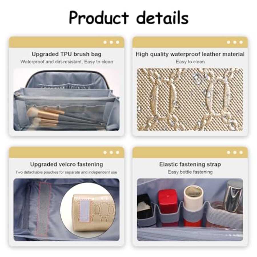 Travel Makeup Bag for Women: C – Makeup Organizer Bewertung und Preis