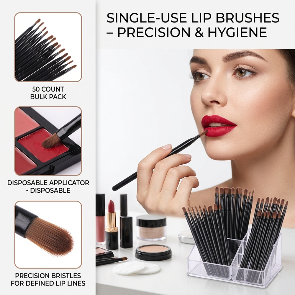 50/100pcs Disposable Lip Brush – Beauty Makeup Brushes Bewertung und Preis