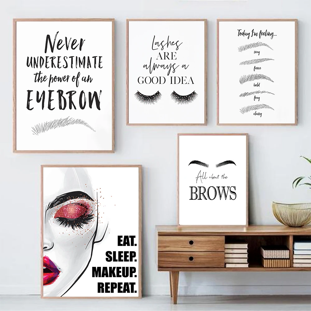 Fashion MakeUp Canvas Painting – Beauty Makeup Quotes Bewertung und Preis