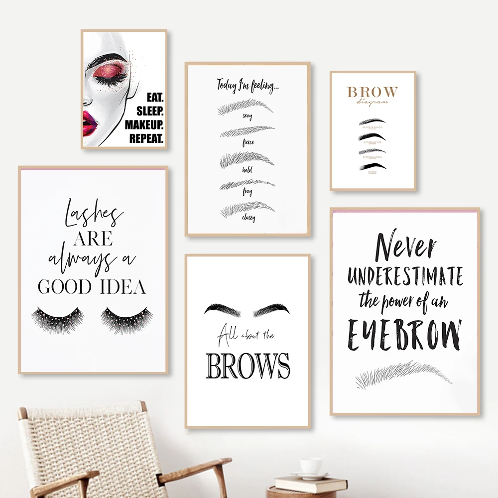 Fashion MakeUp Canvas Painting – Beauty Makeup Quotes Bewertung und Preis
