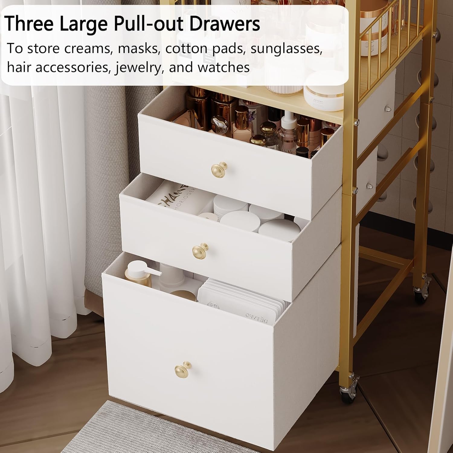 3-Tier Makeup Organizer Cart w – Makeup Organizer Bewertung und Preis